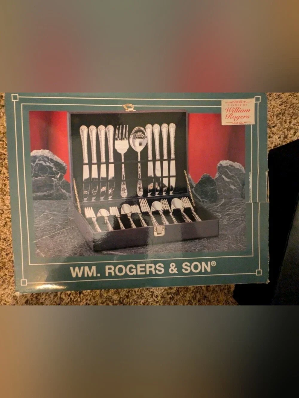 WM. Rogers & Son Silver-Tone Polished Flatware Set